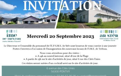 Inauguration des nouveaux locaux de l’I.M.E. de Tréleau Mercredi 20 septembre 2023